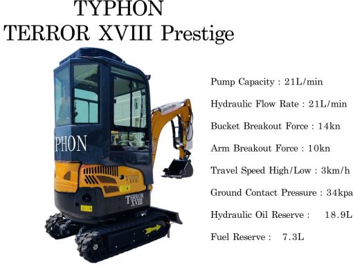 TERROR XVIII Prestige 2 Ton Mini Excavator KUBOTA Diesel Engine USA - Image 13