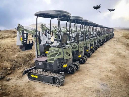 TYPHON TERROR XIII Mini Excavator – 1.3 Ton Trench Digger with Canopy, Hydraulic Thumb Clip, 13.5hp B&S Engine USA - Image 3