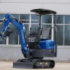 TERROR XI STORM Mini Excavator – 1.1 Ton Trench Digger with Boom Swing, Hydraulic Thumb Clip, Bucket