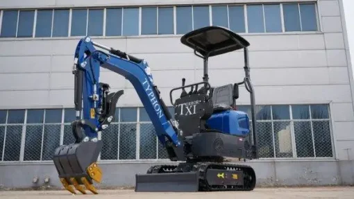TERROR XI STORM Mini Excavator – 1.1 Ton Trench Digger with Boom Swing, Hydraulic Thumb Clip, Bucket - Image 7
