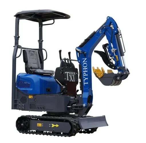 TERROR XI STORM Mini Excavator – 1.1 Ton Trench Digger with Boom Swing, Hydraulic Thumb Clip, Bucket - Image 4