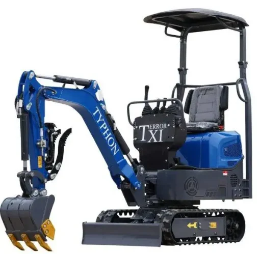 TERROR XI STORM Mini Excavator – 1.1 Ton Trench Digger with Boom Swing, Hydraulic Thumb Clip, Bucket - Image 3