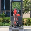 TERROR ONE Mini Excavator – 1.1 Ton Trench Digger with Cabin, Hydraulic Thumb Clip, Hydraulic Oil Cooler, 13.5hp B&S Engine USA
