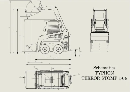 TYPHON STOMP Mini Skid Steer Gas EPA Engine USA - Image 6