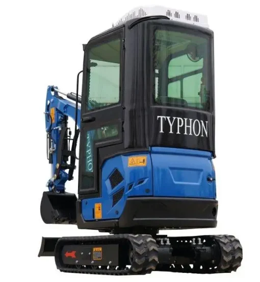2025 4000 lb TYPHON TERROR XVII Cabin Mini Excavator Rubber Track with Kubota D902 Diesel Engine - Image 6